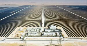 Usina de energia solar no Catar.